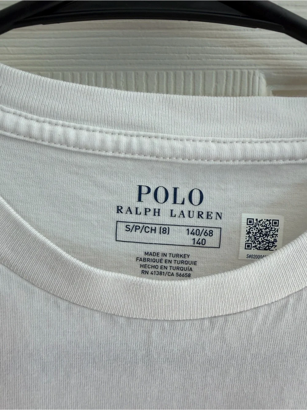 Polo by Ralph Lauren White Kids Logo Tee with Multicolor Polo Player